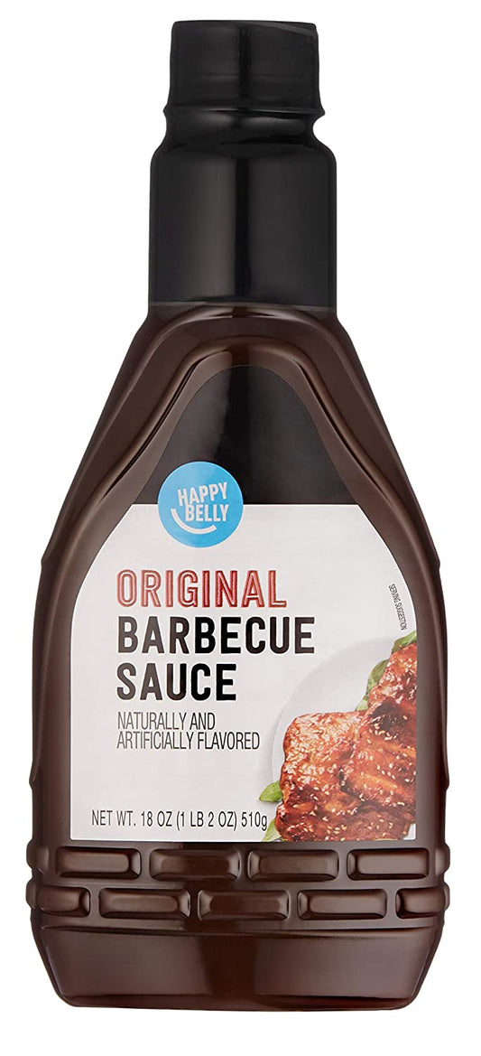 Amazon Brand - Happy Belly Original BBQ Sauce, 18 Oz
