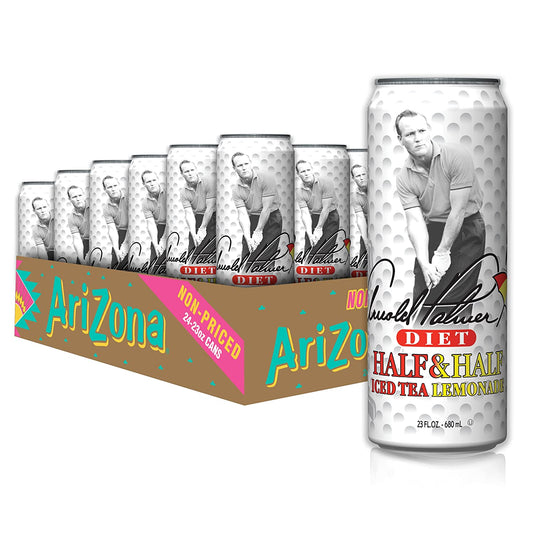 AriZona Diet Arnold Palmer - Big Can, 23 Fl Oz (Pack of 24)