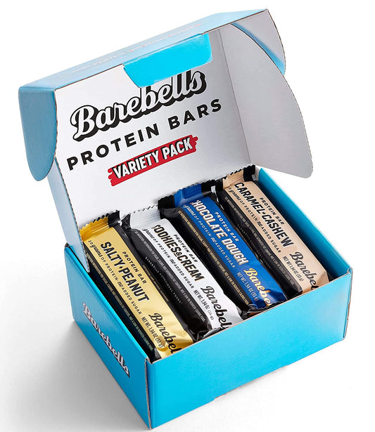 Barebells Protein Bars Variety Pack - 12 Count, 1.9oz Bars - Protein Snacks with 20g of High Protein - Low Carb Protein Bar with 1g of Total Sugars - Perfect on The Go Low Carb Snack & Breakfast Bars