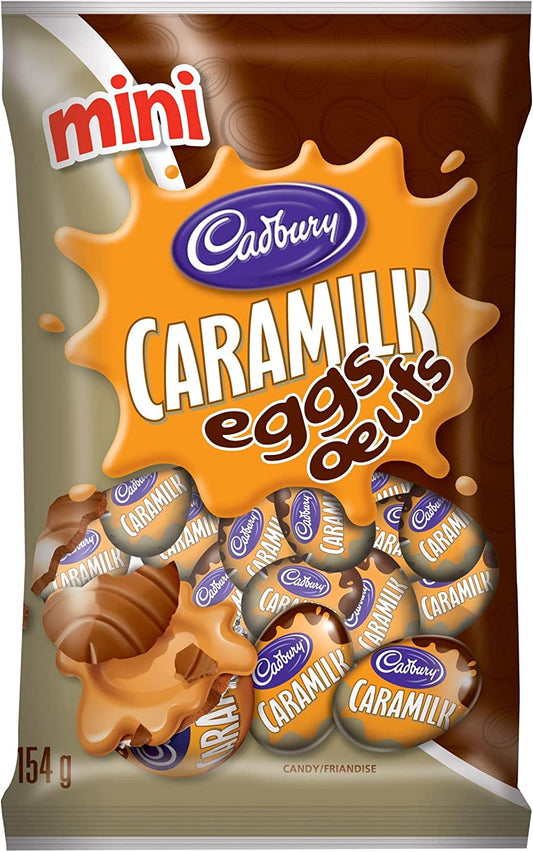 Cadbury Mini Caramilk Chocolate Eggs, Easter Chocolate Eggs, 154G