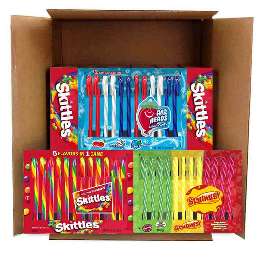 Candy Cane Mixed Pack - ASSORTED RANDOM MIX- 144 individual, 12 ct x 12 packages