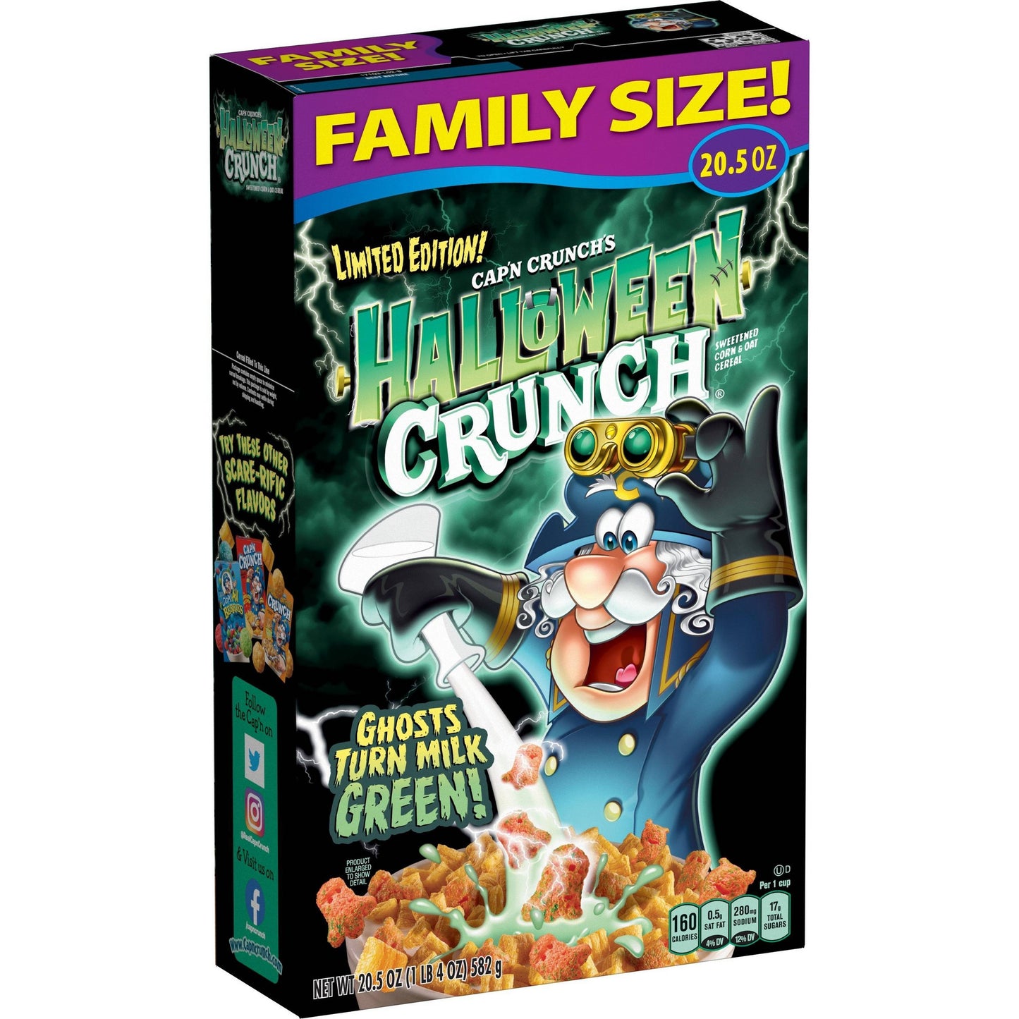 Cap'n Crunch Halloween Family Size Cereal - 20.5oz - Limited Edition - NO TAX