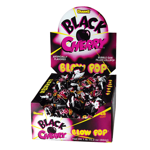 Charms Blow Pop Black Cherry