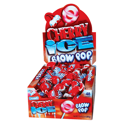 Charms Blow Pops Cherry Ice Lollipops