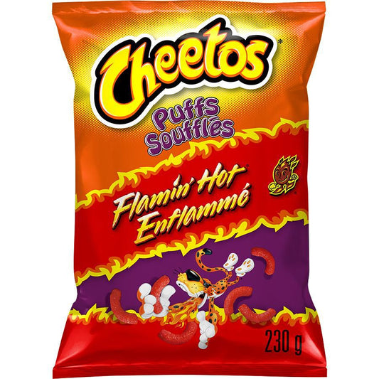 Cheetos Puffs Flamin' Hot Cheese - Canada 230 G