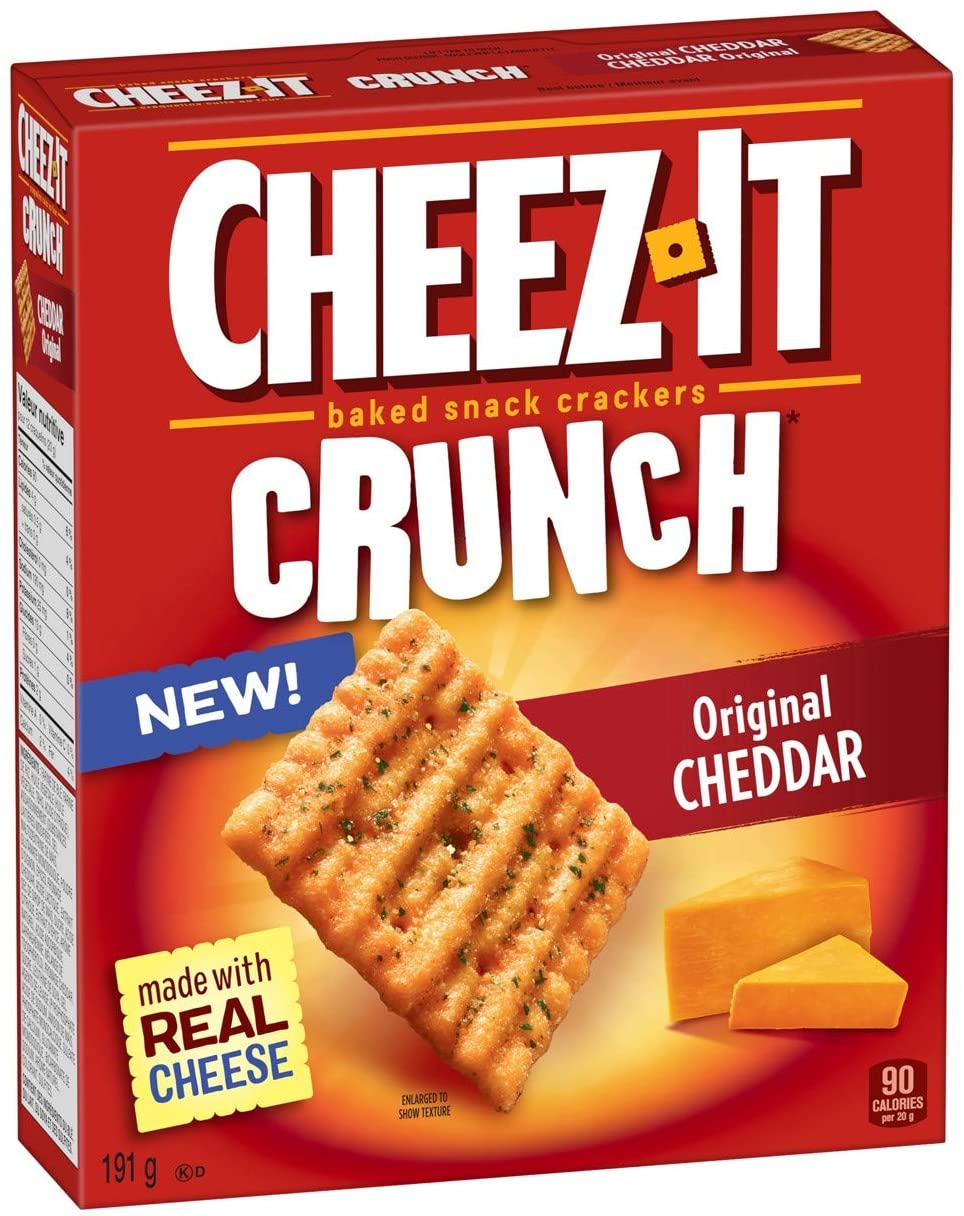 Cheez-It Baked Snack Crackers Crunch Original Cheddar 191G ...