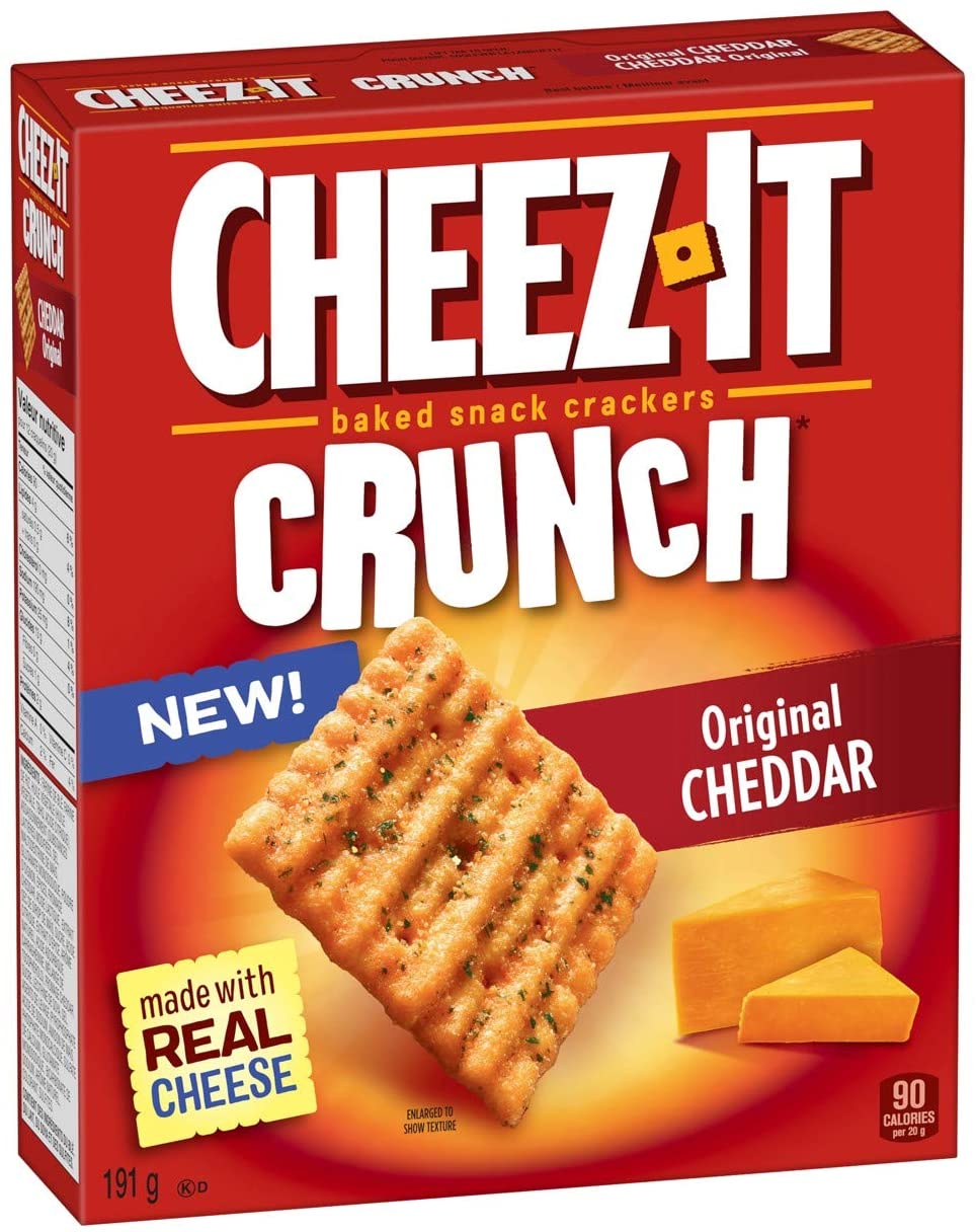 Cheez-It Baked Snack Crackers Crunch Original Cheddar 191G