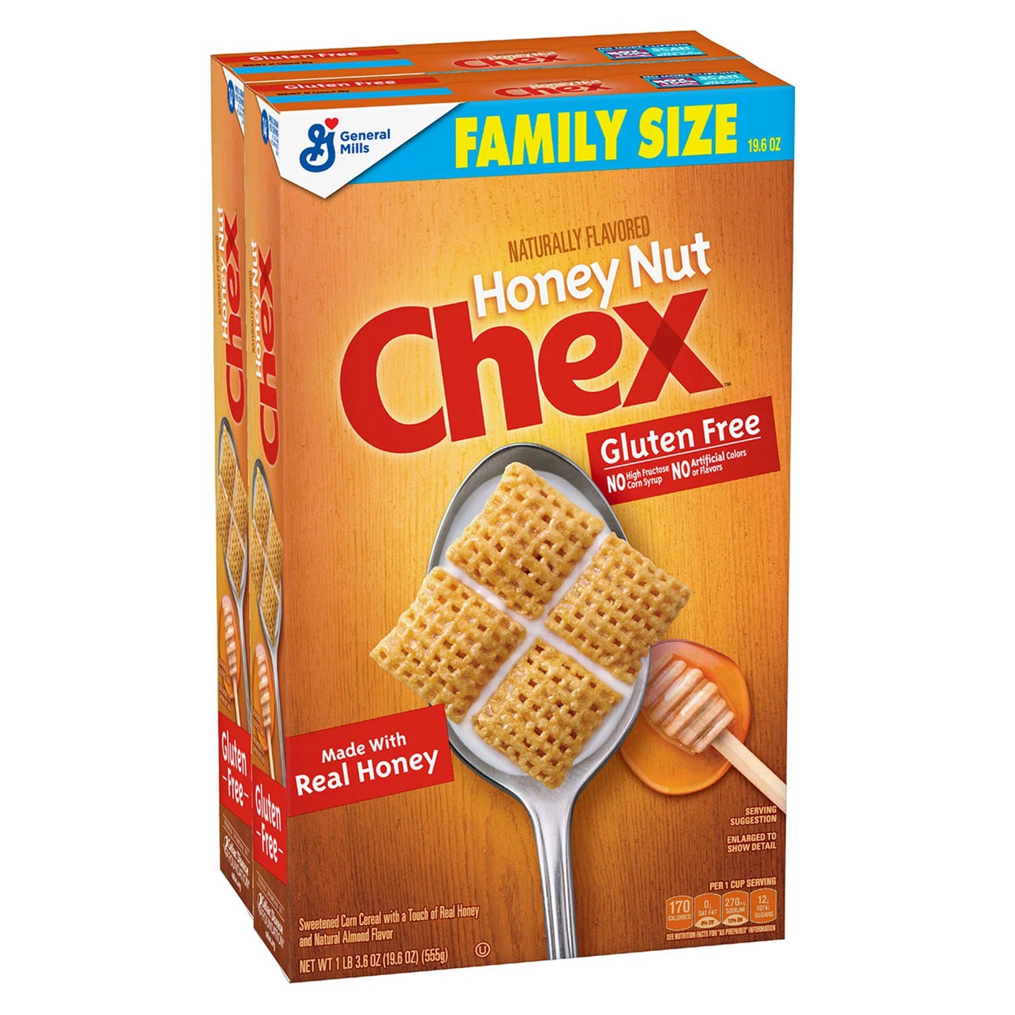 Chex Gluten Free Breakfast Cereal, Honey Nut (2 pk.)