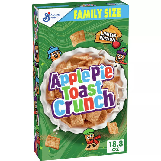 Cinnamon Toast Crunch Apple Pie Toast Crunch Family Size Cereal - 18.8oz - ULTRA RARE LIMITED EDITION