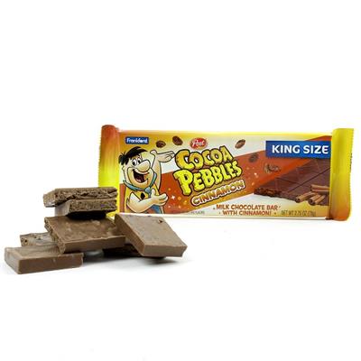 Cocoa PEBBLES™ Cinnamon King Size Candy Bar, 18 Count