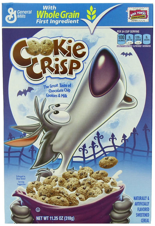 Cookie Crisp Cereal, Chocolate Chip Cookie Flavored, 11.25 oz