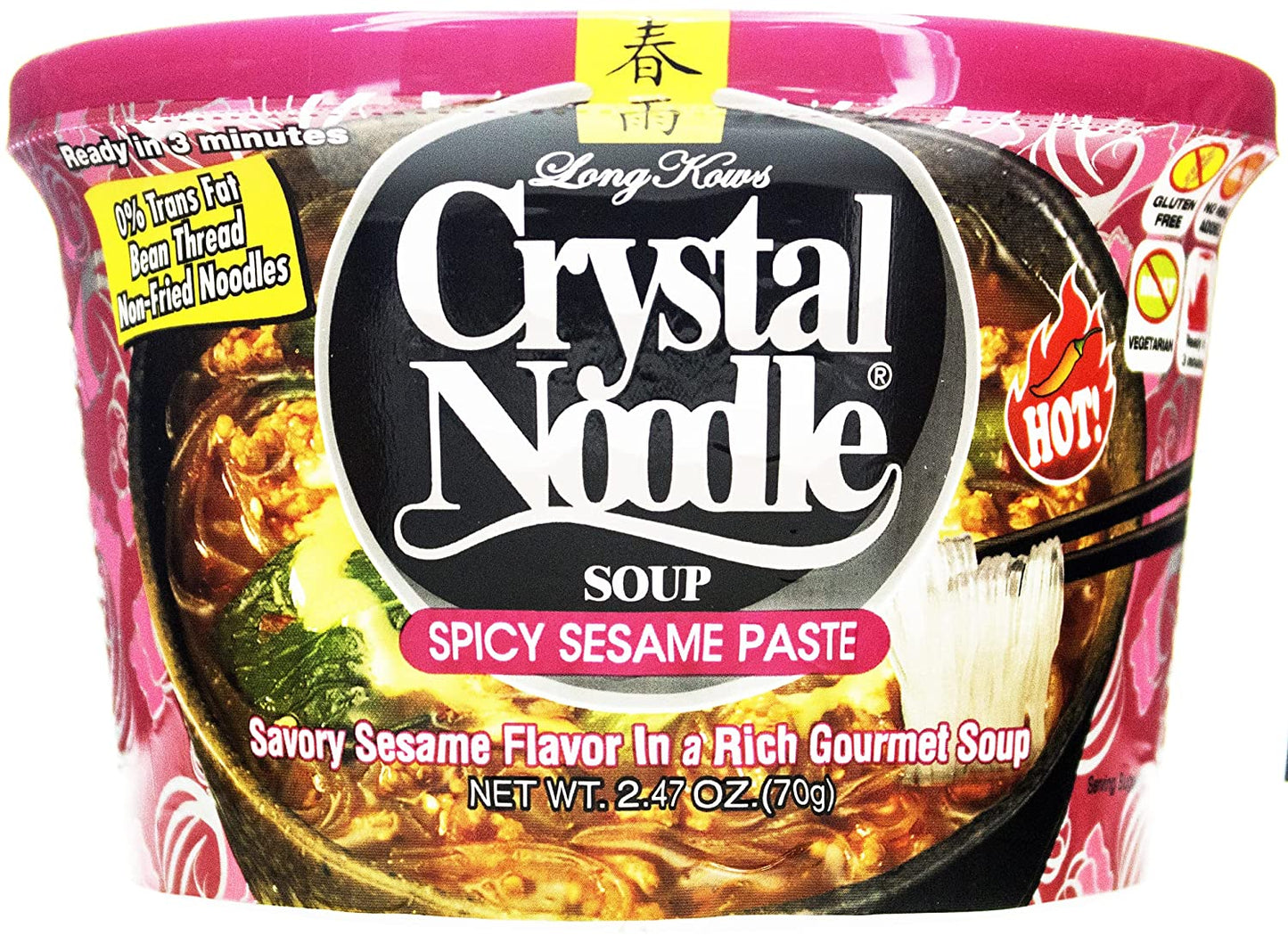 Crystal Noodles Soup Spicy Sesame Paste, 2.47 oz (Pack of 6)