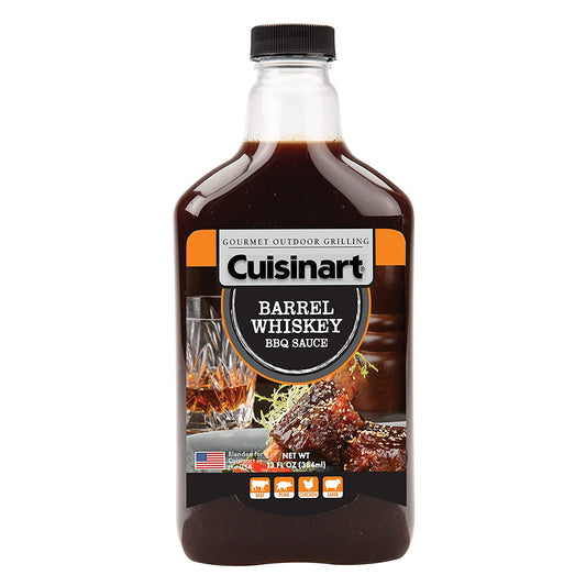 Cuisinart CGBS-010 Barrel Whiskey BBQ, Premium Flavor and Blend for Marinade, Dip, Sauce or Glaze, Perfect with Brisket, Ribs, Chicken, Pork Chops & French Fries, 13 oz Bottle