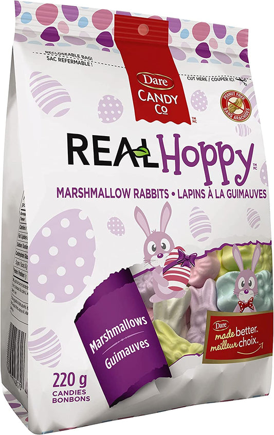 Dare Candy Co Easter Marshmallow Rabbits - Melt in Your Mouth Soft Marshmallows 220g Unit Pack