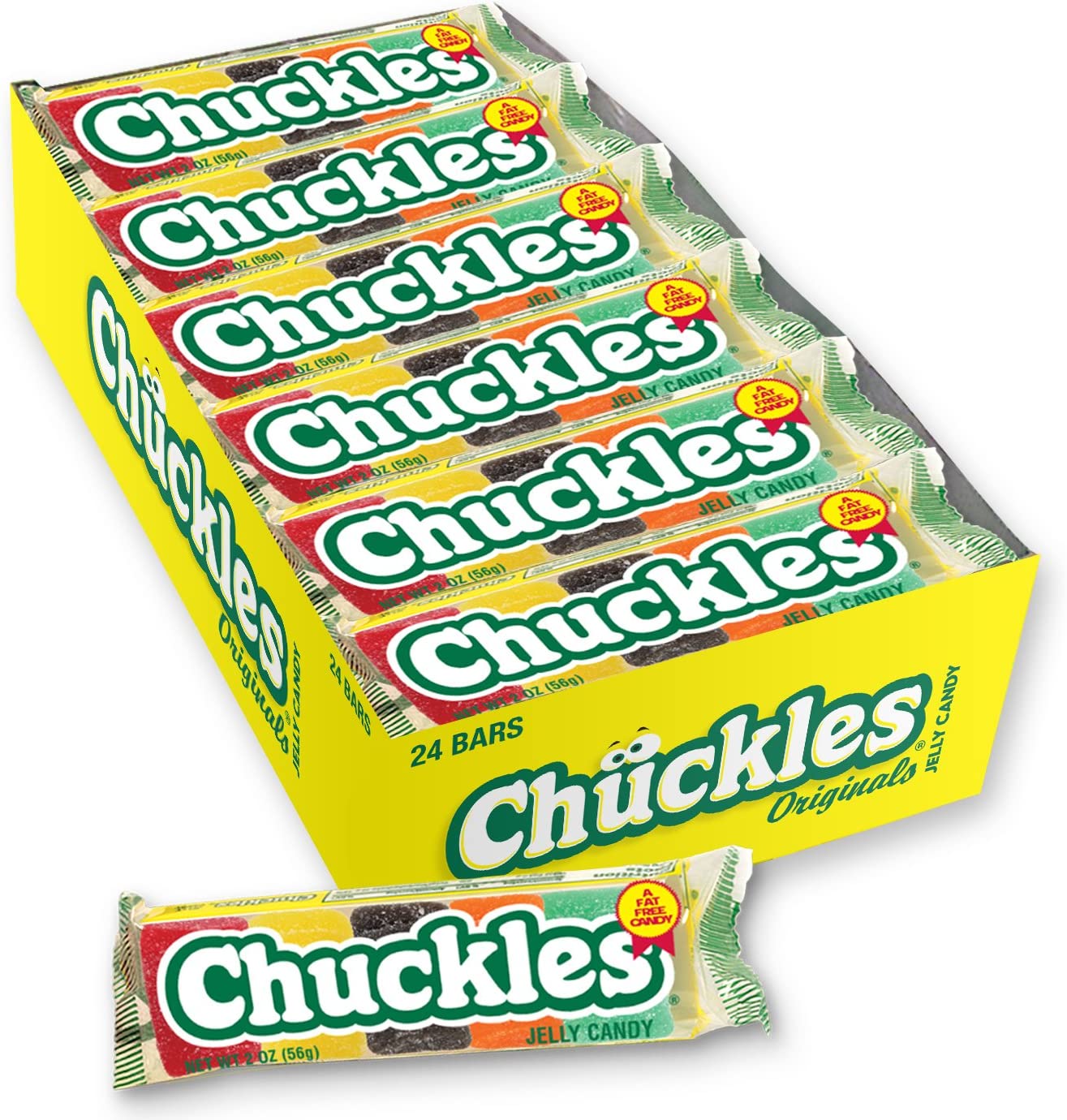 Farley's & Sathers Chuckles, 2-Ounce Boxes (Pack of 24), Original Version