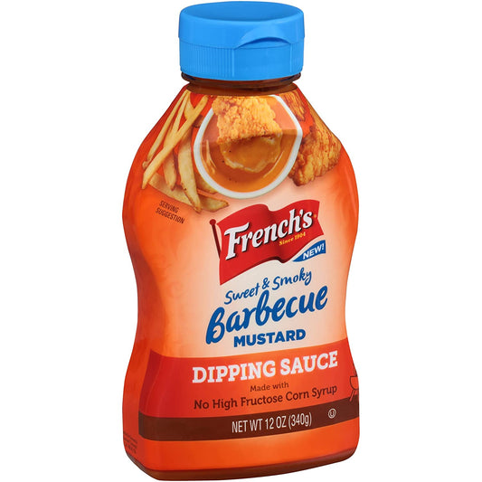 French's Sweet & Smoky Barbecue Mustard Dipping Sauce, 12 fl oz