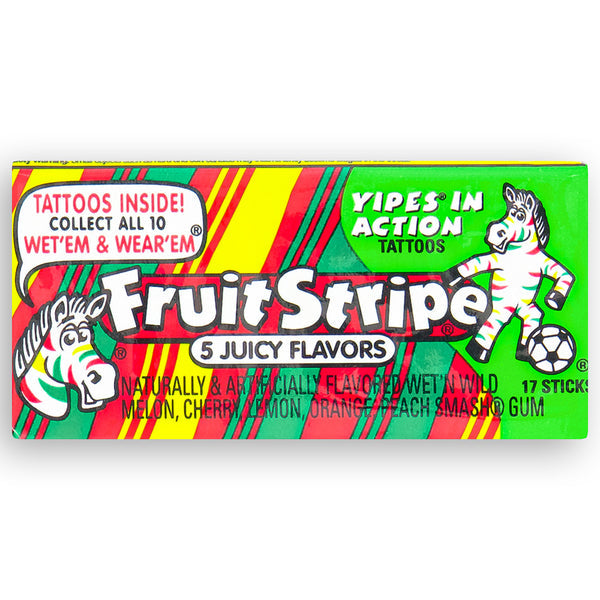 Fruit Stripe Gum - 5 Juicy Flavors