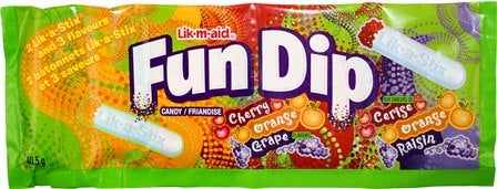 Fun Dip Candy - Orange Cherry Grape - 40.5 g