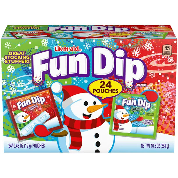 Fun Dip Candy Holiday Variety Pack, 10.32 oz, 24 Count