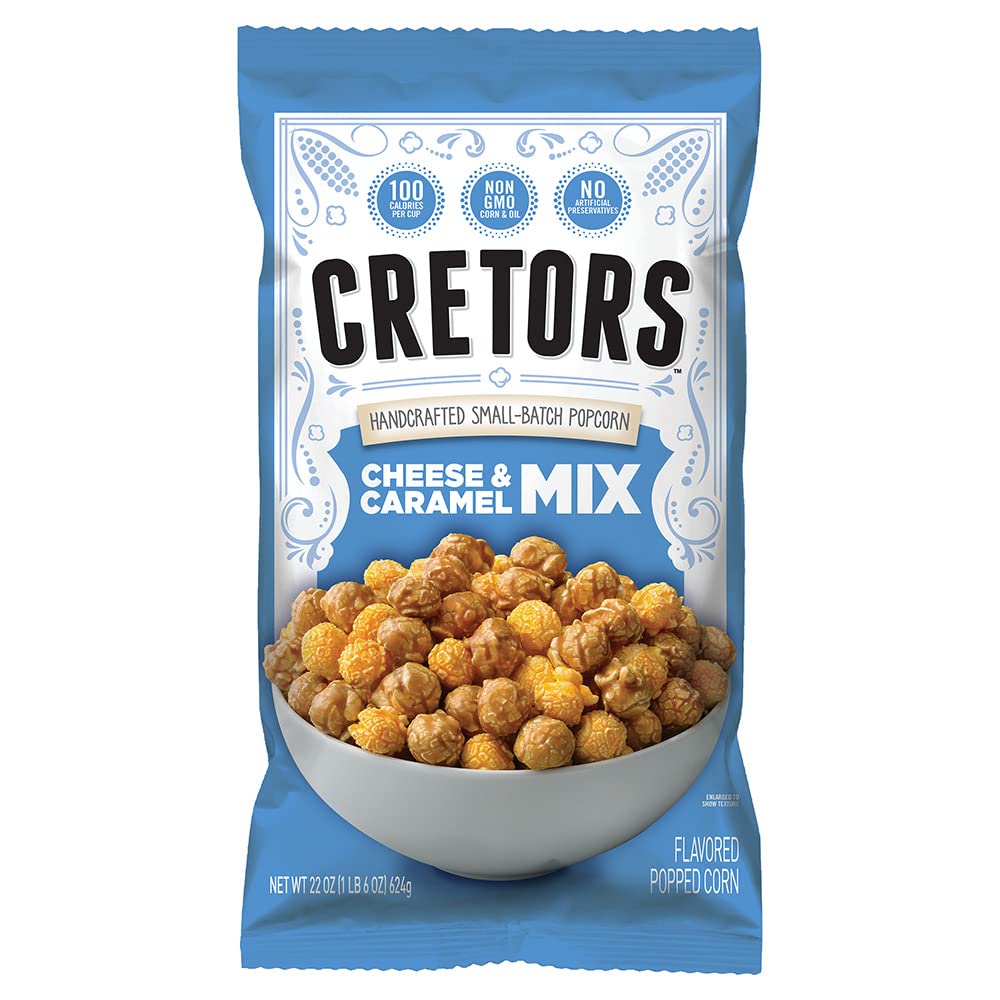 G.H. Cretors, The Mix, Cheese & Caramel Flavor Popcorn (6 Pack - 7.5 Oz Each)