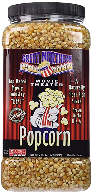 GREAT NORTHERN POPCORN COMPANY Premium Yellow Gourmet Popcorn, 7 Pound Jug