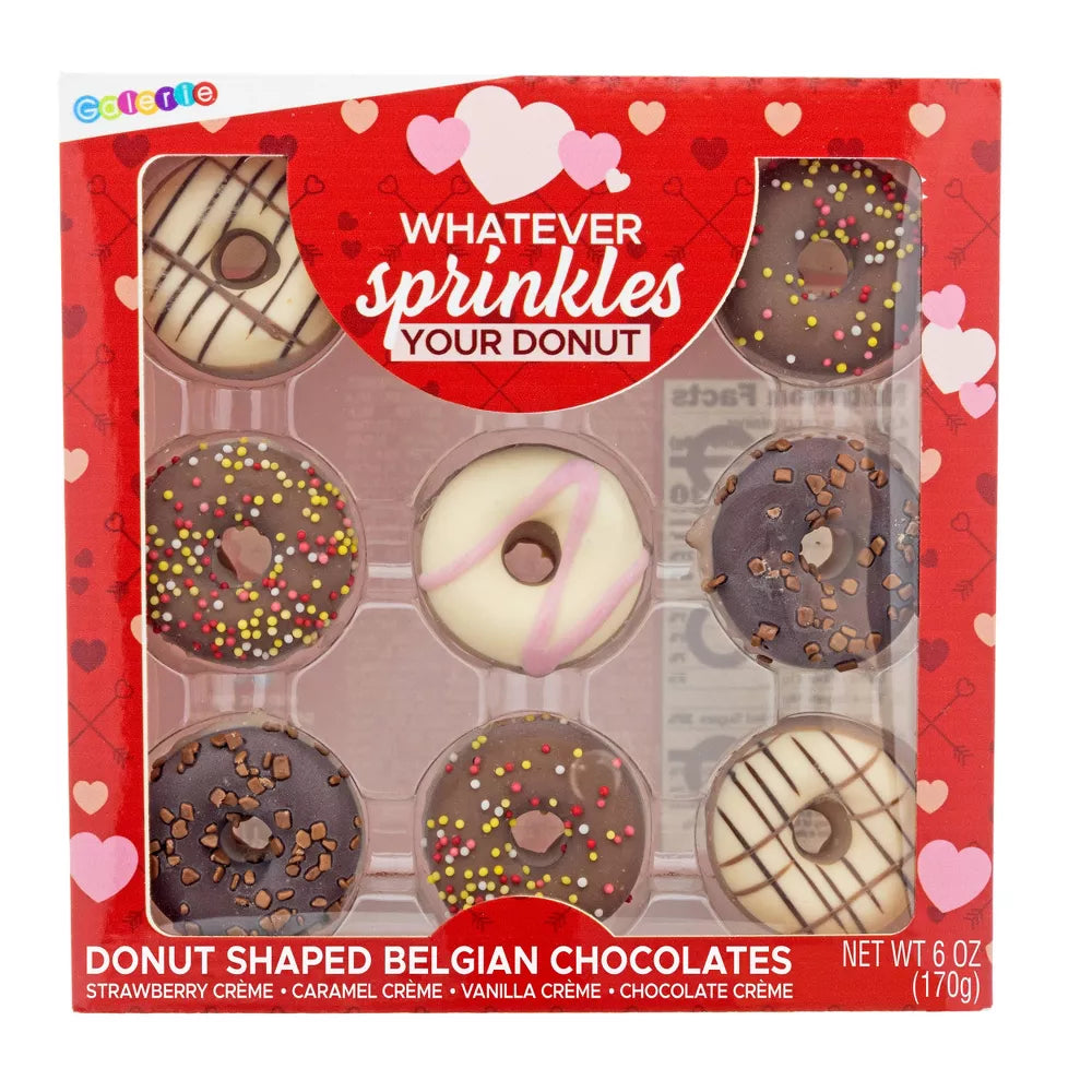 Galerie Valentine's Day Donut Shaped Belgian Chocolates - 6oz