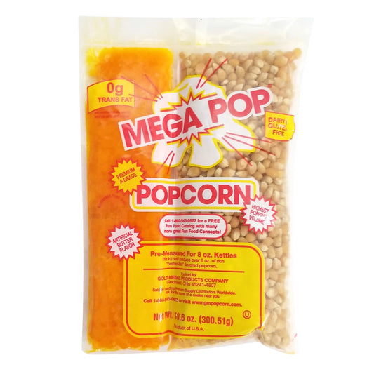 Gold Medal Mega Pop Popcorn Kit (8 oz., 24 ct.) 12 LBS