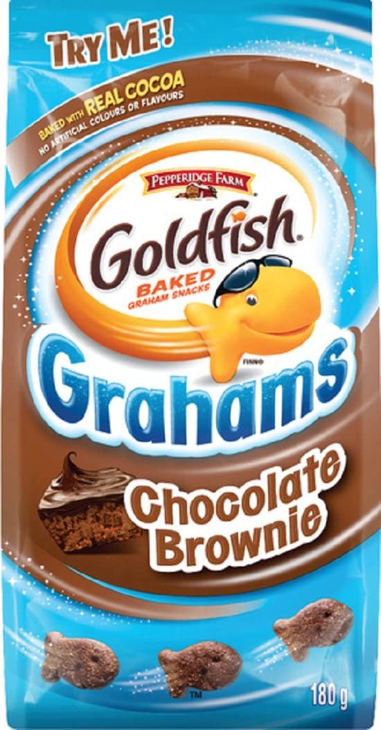 Goldfish Chocolate Brownie Grahams Sweet Crackers, 180g