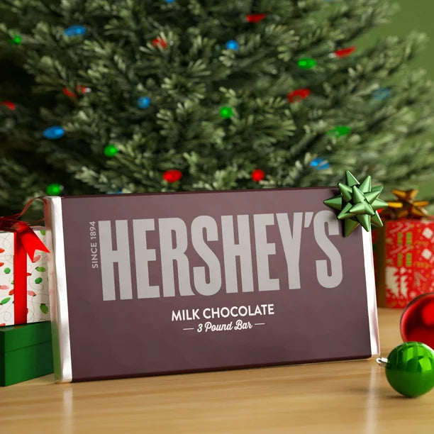 HERSHEY'S, Milk Chocolate Candy, Holiday, 3 lb, Bulk Bar - GIANT