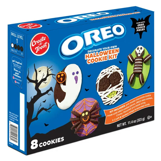 Halloween OREO Chocolate Cookie Kit, Create-A-Treat Decorating Kit, 11.4 oz
