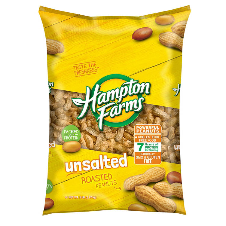 Hampton Farms Unsalted In-Shell Peanuts (5 lbs.)