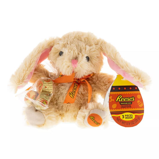 Hershey's Reese's Easter Long Ear Bunny Plush with Reese's Cups - 0.9oz