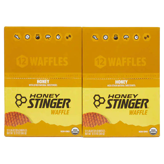 Honey Stinger Waffles, 1.06 oz, 24-count