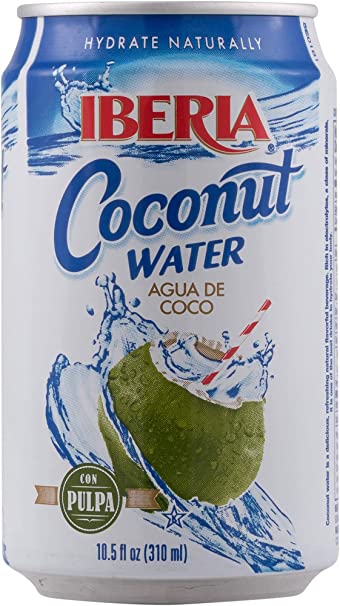 Iberia Coconut Water With Pulp, 10.5 Fl Oz, 24 Count (Pack of 1)