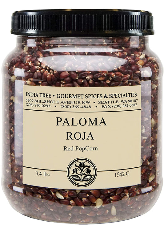 India Tree Paloma Roja (Red) PopCorn, 3.4 lb (Pack of 2)
