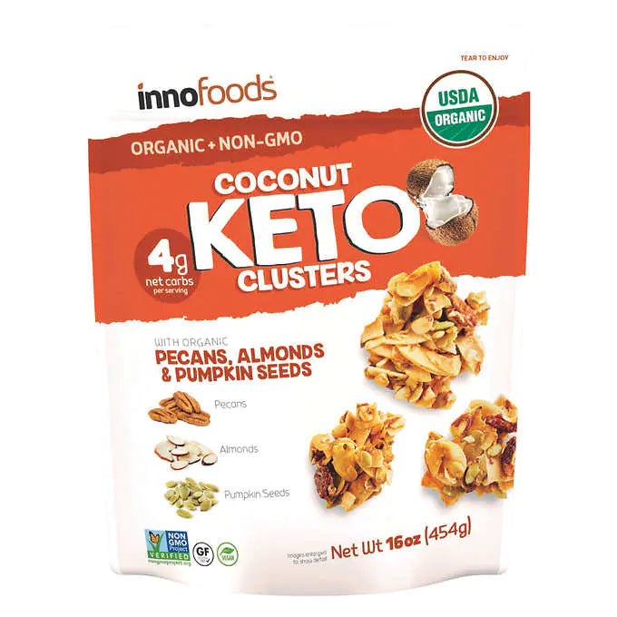 Innofoods Organic Coconut Keto Clusters, 16 oz