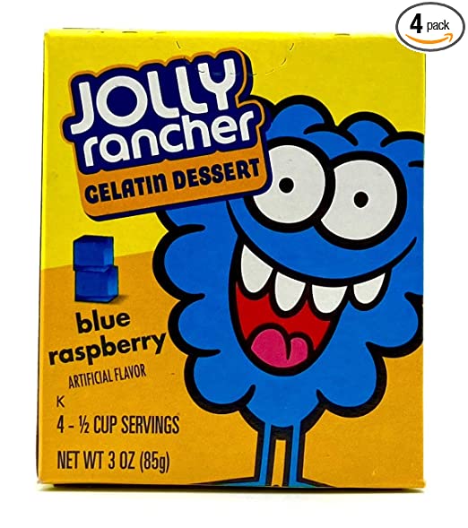 JOLLY RANCHER Blue Raspberry Gelatin Jello 2.79 oz