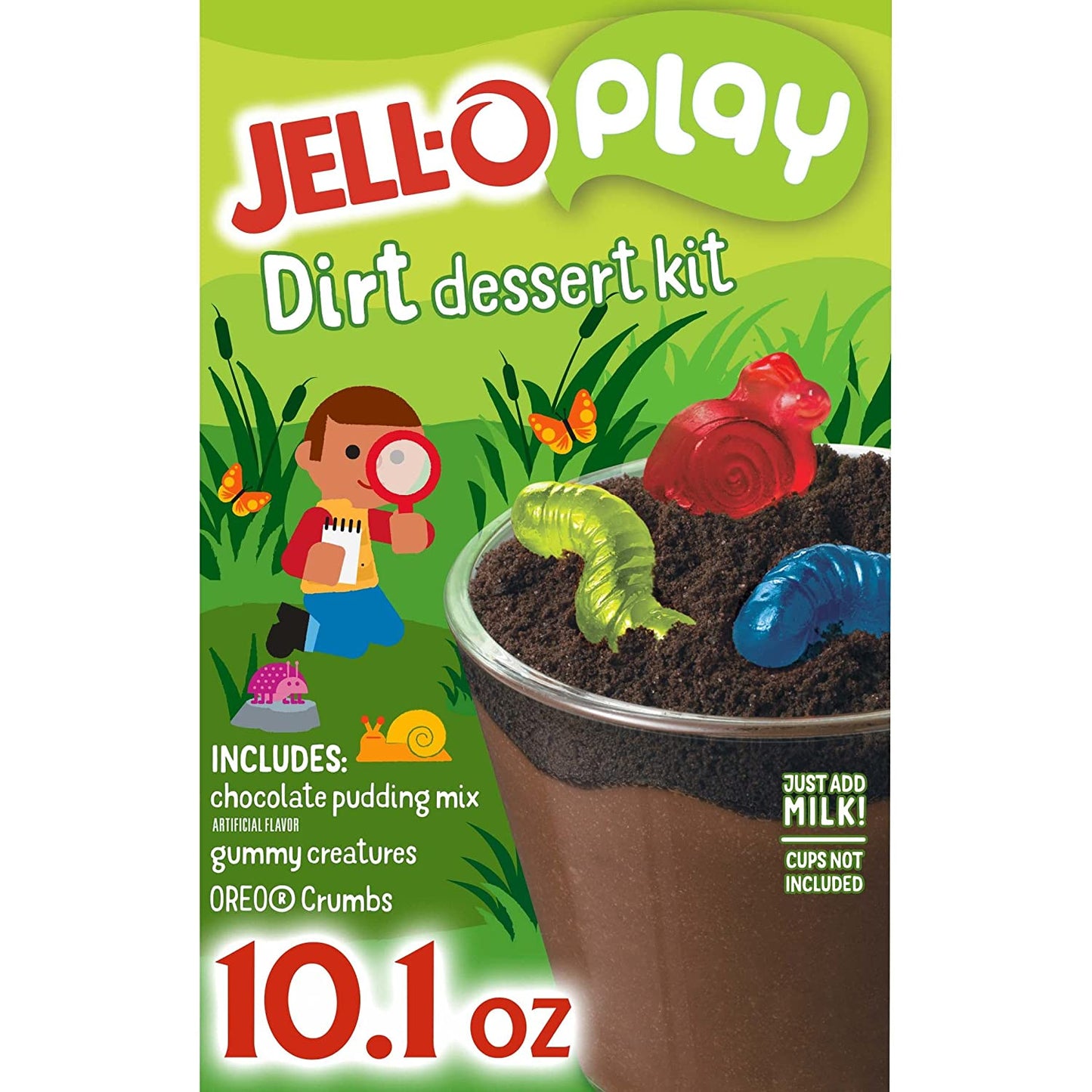 Jell-O Play Oreo Dirt Cups Dessert Kit (10.1 oz Boxes, Pack of 6)