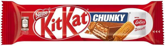 KITKAT CHUNKY LOTUS BISCOFF MILK CHOCOLATE BAR (Europe Import, UK, Or Dubai) ULTRA - RARE - Limited Edition