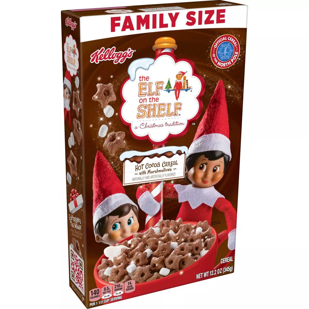 Kellogg's Elf On The Shelf Hot Cocoa Cereal - 12.2oz - RARE