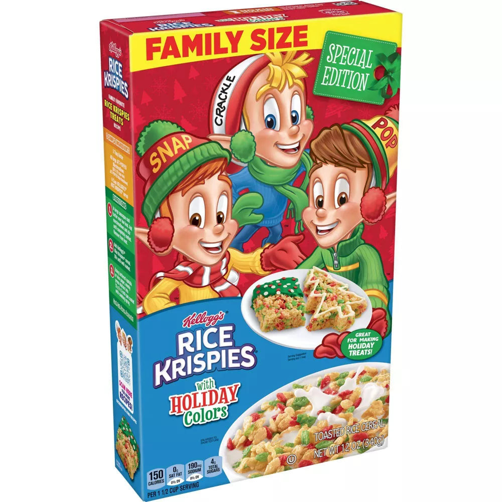 Kellogg's Rice Krispies Holiday Colors Cereal - 12.0oz