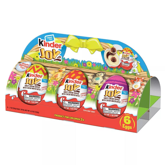 Kinder Joy Easter Eggs - 4.2oz/6ct (Packaging May Vary)