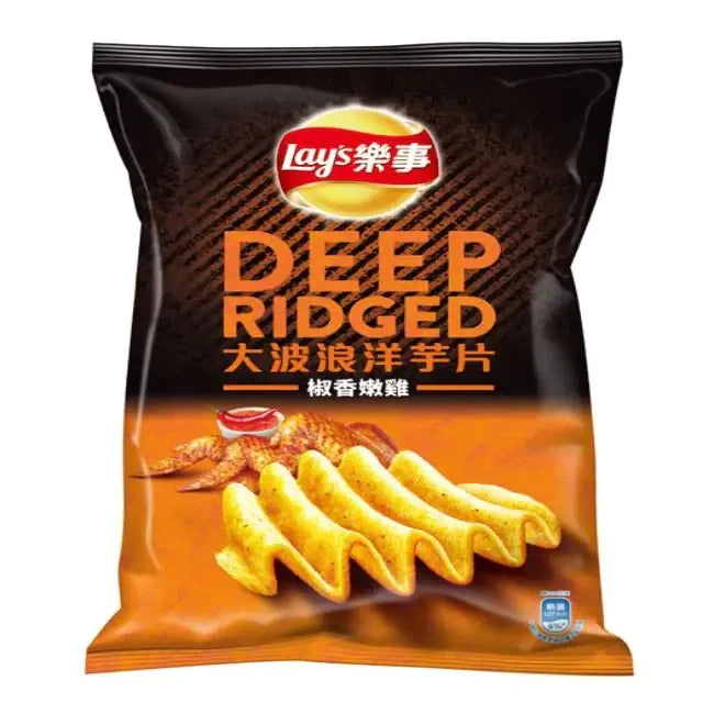 Lay's Deep Ridged Pepper Chicken Flavor (12pks) 648 g