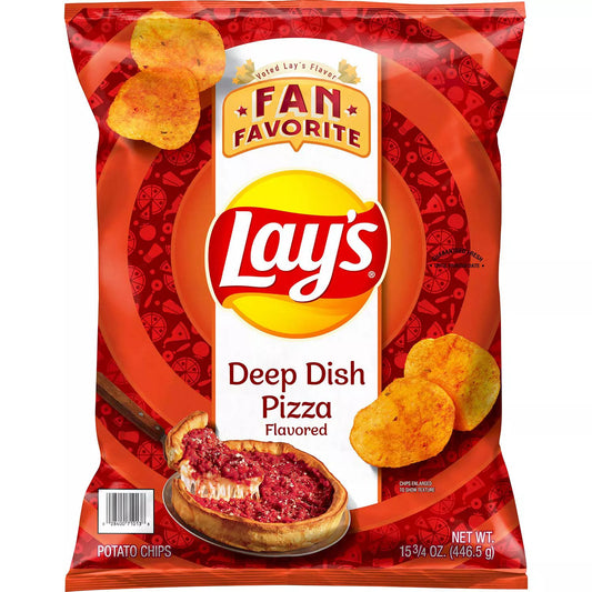 Lay's Potato Chips Deep Dish Pizza Flavored (15.75 oz.) - ULTRA RARE Limited Edition