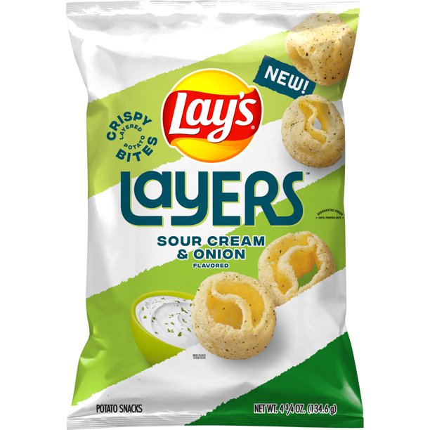 Lays Layers Sour Cream and Onion - 4.75oz