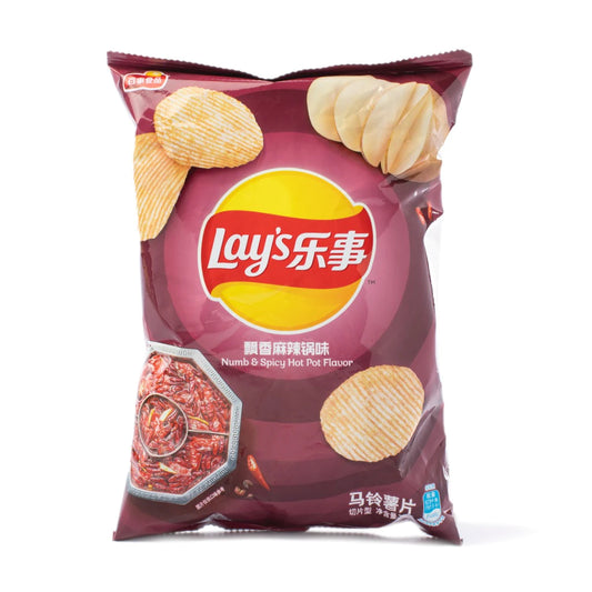 Limited Lay's Potato Chips, Numb and Spicy Hot Pot Flavor 70 g