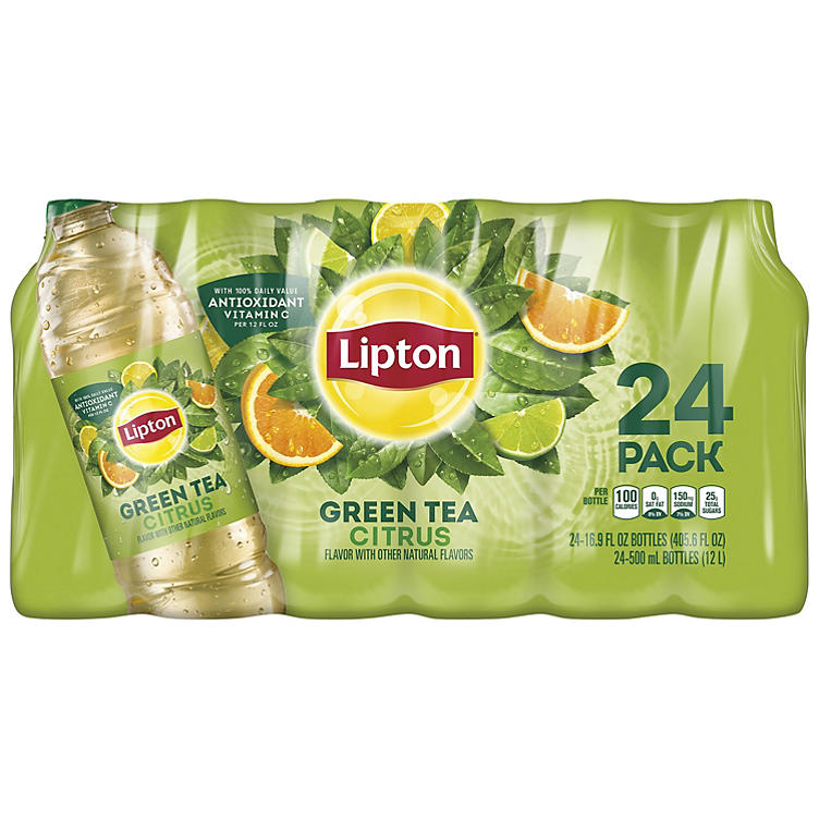 Lipton Green Tea Citrus Iced Tea (16.9 fl. oz. bottles, 24 Pack) ON SALE WHOLESALE