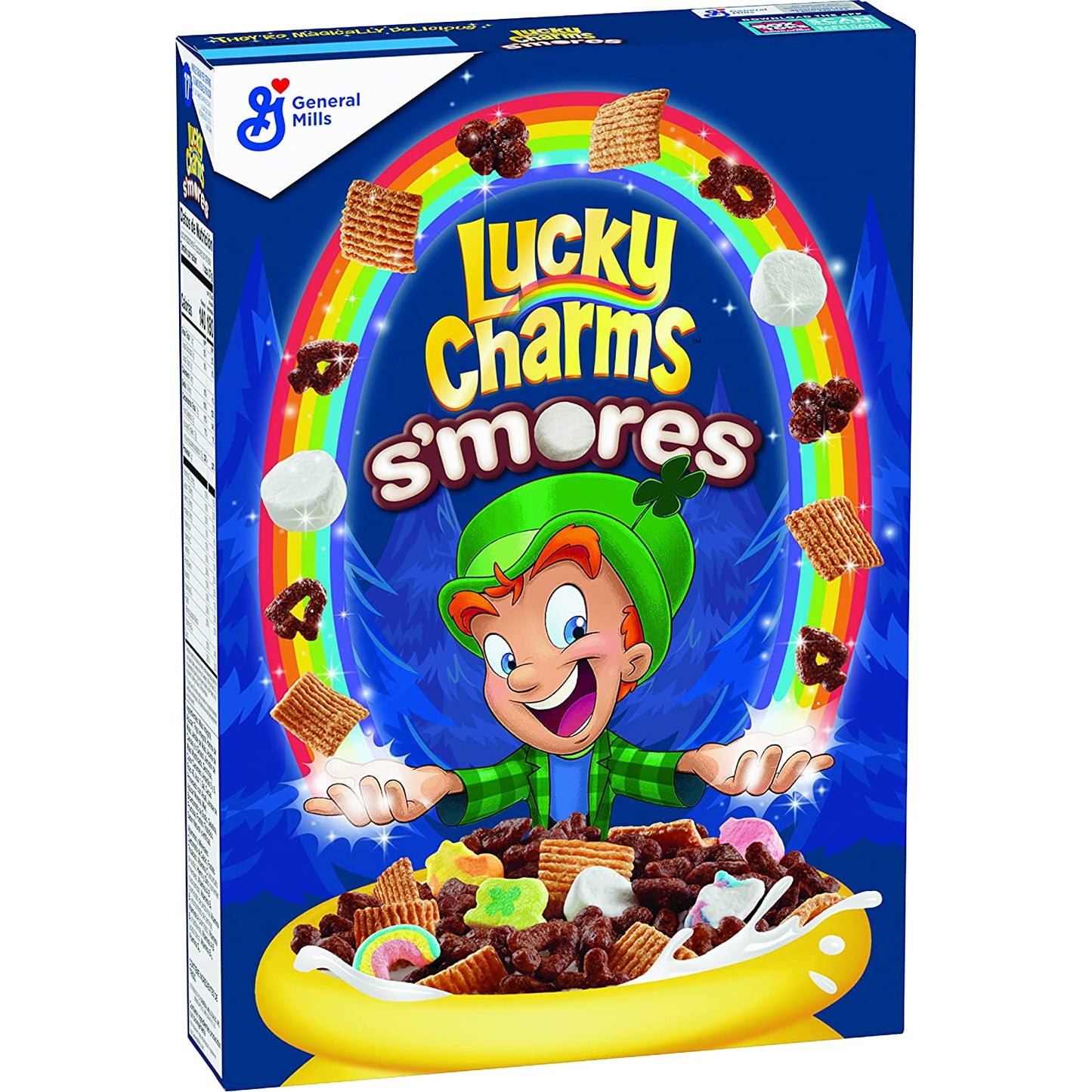 Lucky Charms Smores Breakfast Cereal with Marshmallows, 10.5 OZ