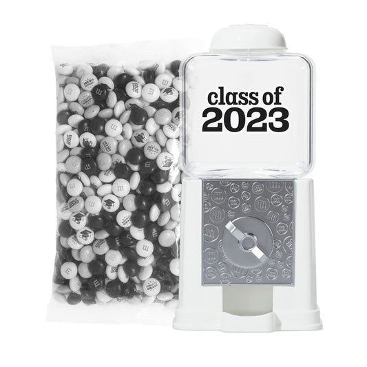 M&M'S Class of 2023 Dispenser, 1 lb of M&M'S Chocolate Candies Printed With Class of 2023, Grad Cap & Diploma and Congrats Grad Icons, Sweet Gift to Celebrate the Graduate