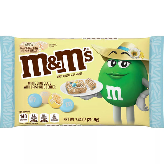 M&M's Easter White Chocolate Marshmallow Rice Crispy Squares - LIMITED EDITION ULTRA RARE